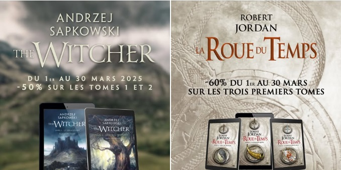 Sorceleur et Roue du Temps à prix réduit !