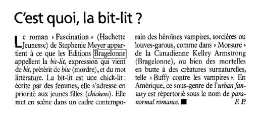 Encadré paru dans le numéro du 9 janvier du Nouvel Observateur