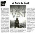 Article sur Le Nom du vent de Patrick Rothfuss